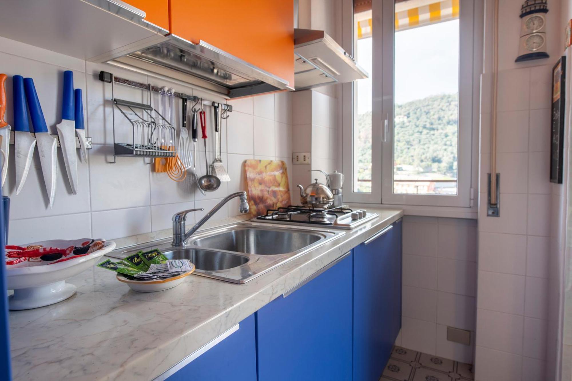 Appartamento 239 - Casa Del Sole Vista Mare Moneglia - 5Minuti A Piedi Dal Mare - Parcheggio Privato Esterno foto