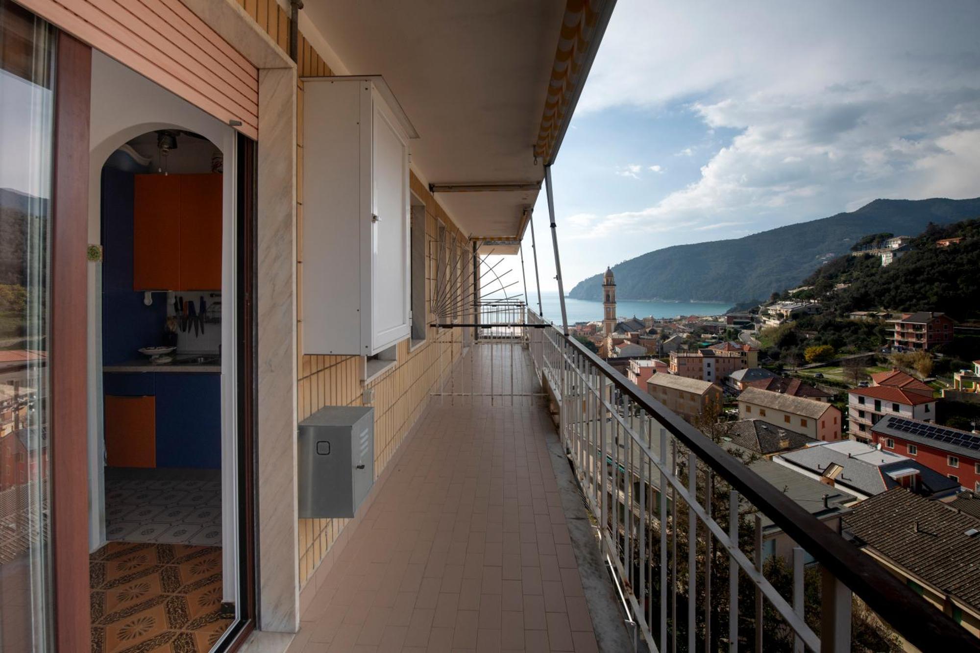 Appartamento 239 - Casa Del Sole Vista Mare Moneglia - 5Minuti A Piedi Dal Mare - Parcheggio Privato Esterno foto